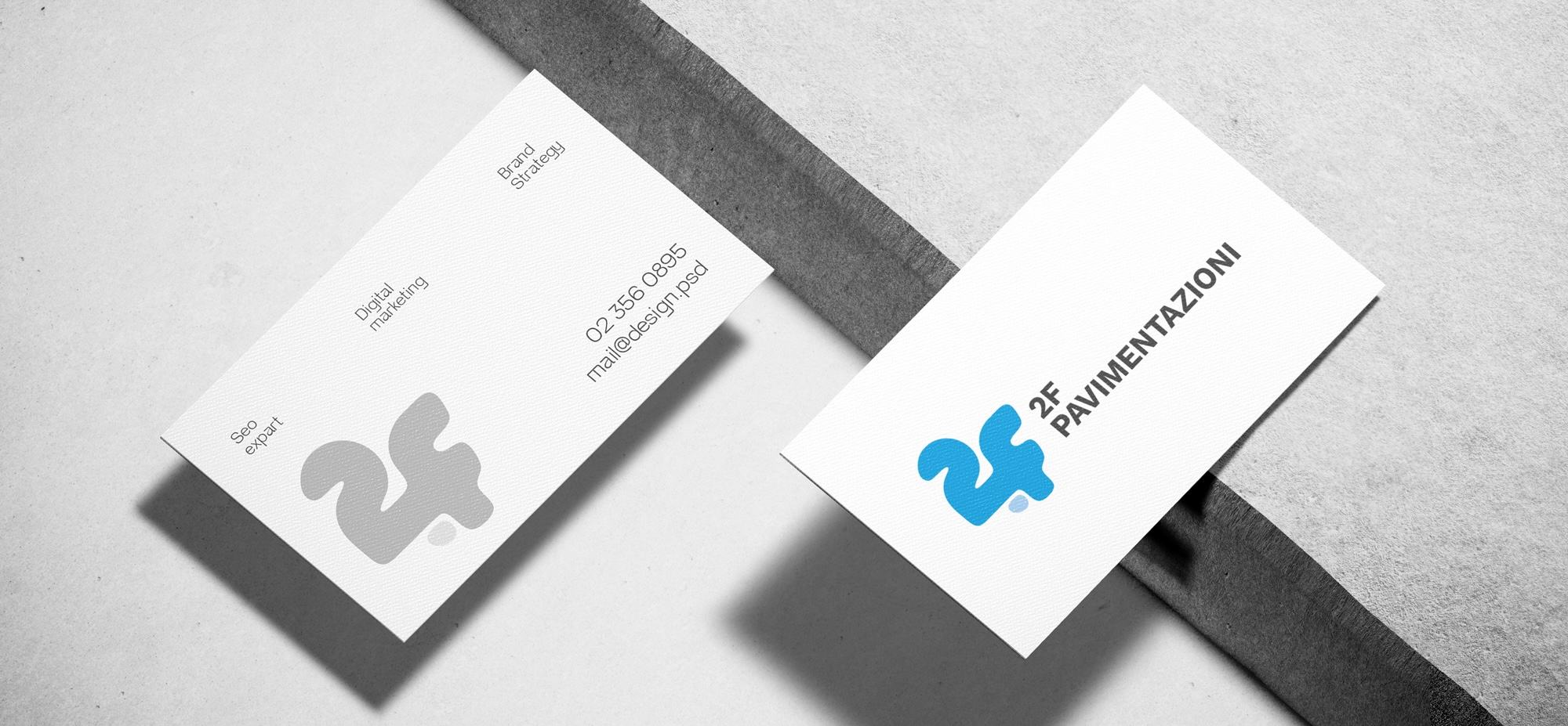 2f Pavimentazioni logo design