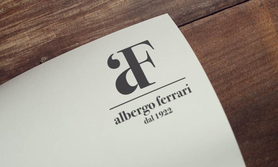 Albergo Ferrari - logo design