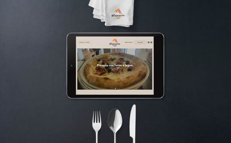 Da Bramante pizzeria - website