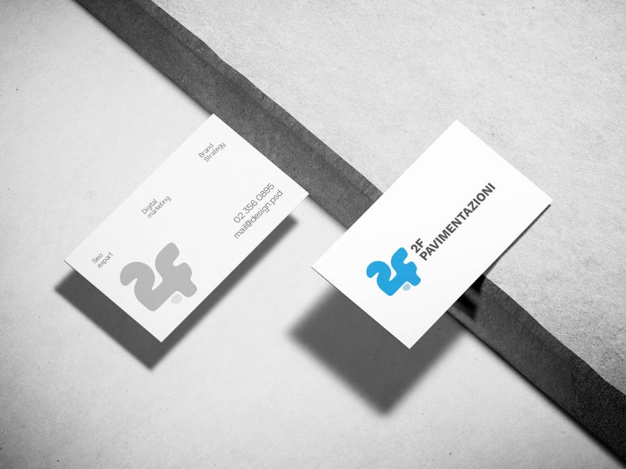 2f Pavimentazioni logo design