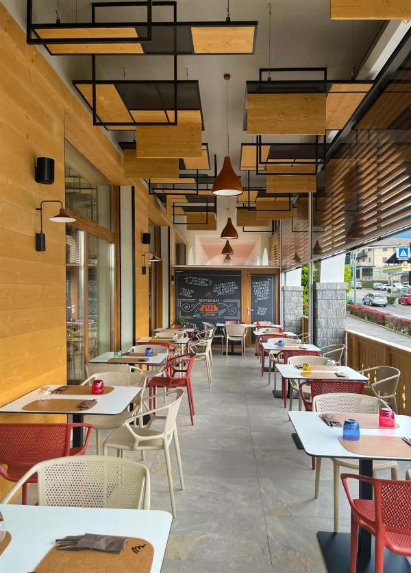 da Bramante Pizzeria - ristrutturazione dehor